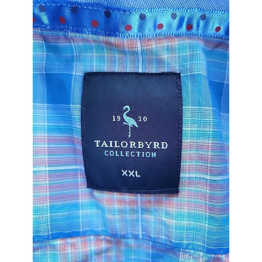 TAILORBRYD 1930 Collection Plaid Cotton Short Sleeve Shirt | XXL - Picture 2 of 13